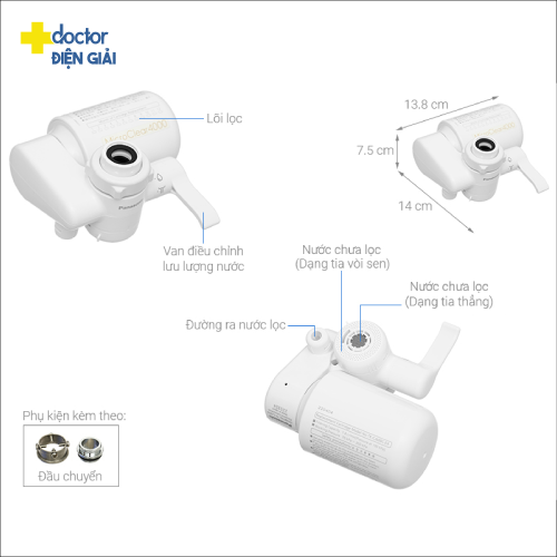 Máy lọc nước tại vòi Panasonic TK-CJ300